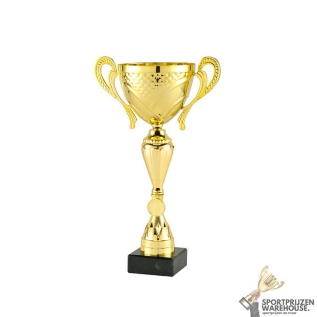 Unieke bokaal met een Gouden accent kleur Unieke bokaal met een Gouden accent kleur