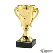 Goedkope bokaal in het goud, zilver of brons