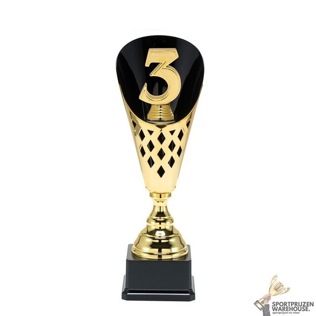 Luxe sport trofee voor de Nummer 3 Luxe sport trofee voor de Nummer 3