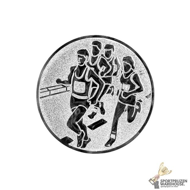 Marathon lopers afslag - Sticker Marathon lopers afslag - Sticker