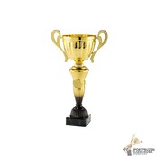 Mooie gouden bokaal met zwart accent - MT.151