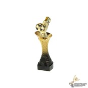 Voetbal trofee met zwart accent - St.305
