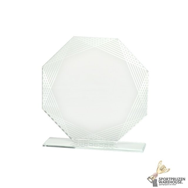 Luxe glazen award - met graveeropties - W101
