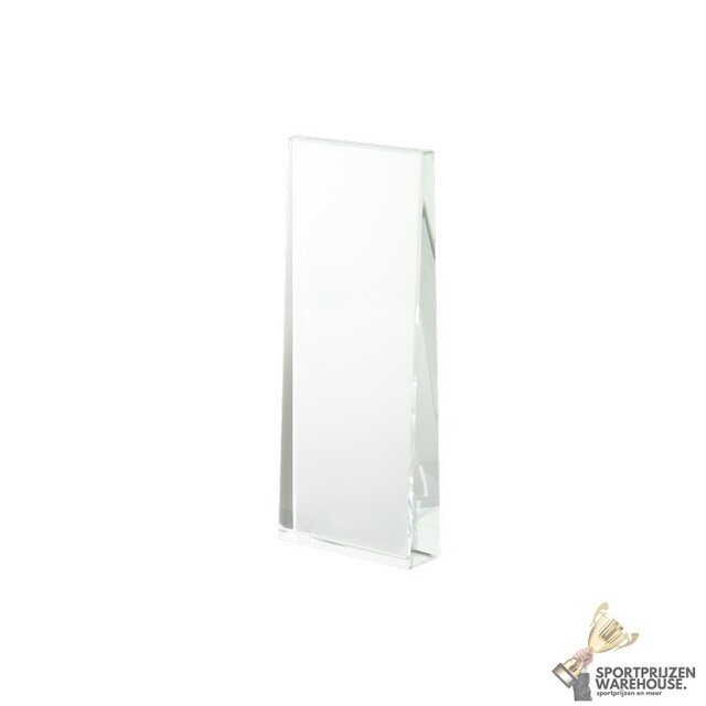 Glazen trofee luxe - met graveer mogelijkheden - W371