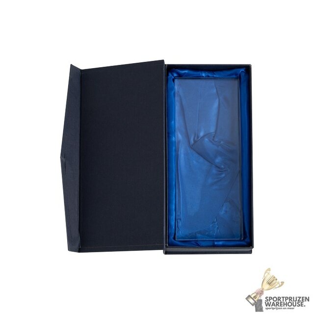 Glazen trofee luxe - met graveer mogelijkheden - W371
