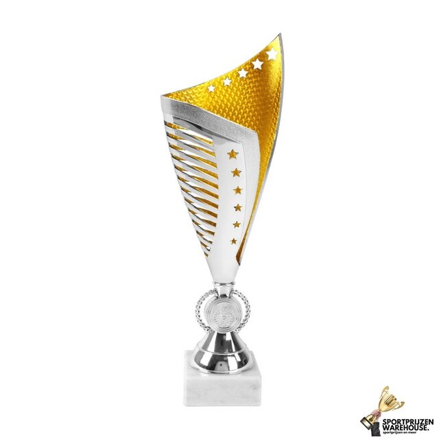 Zilveren Award met goud accent