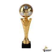 Gouden voetbal bal bokaal