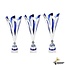 Sierlijke sportprijs met blauw accent