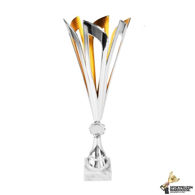 Sierlijke award met gouden accent