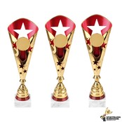 Leuke beker met rood accent