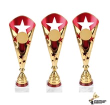 Leuke beker met rood accent