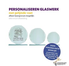 Mooie award van glas