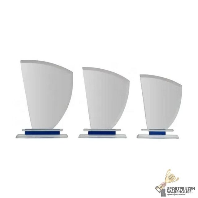 Uniek design glazen trofee