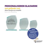 Mooie glazen trofee Mooie glazen trofee