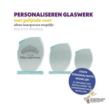 Mooie glazen trofee