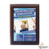 Houten bord - staand model Houten bord - staand model