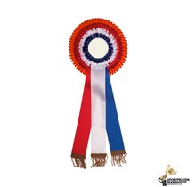 Luxe rozet met oranje accent
