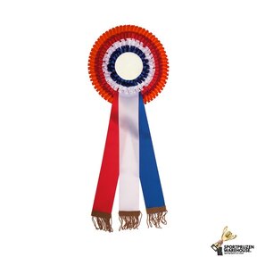 Luxe rozet met oranje accent - R7