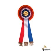 Luxe rozet met oranje accent