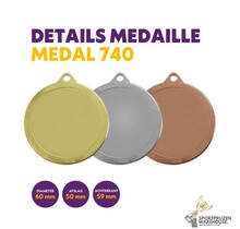 Grote medaille in 3 kleuren