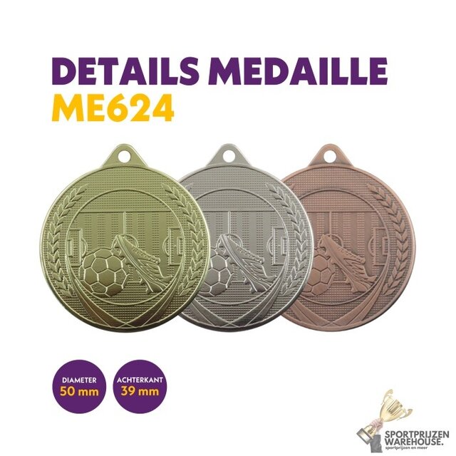 Voetbal doel medaille