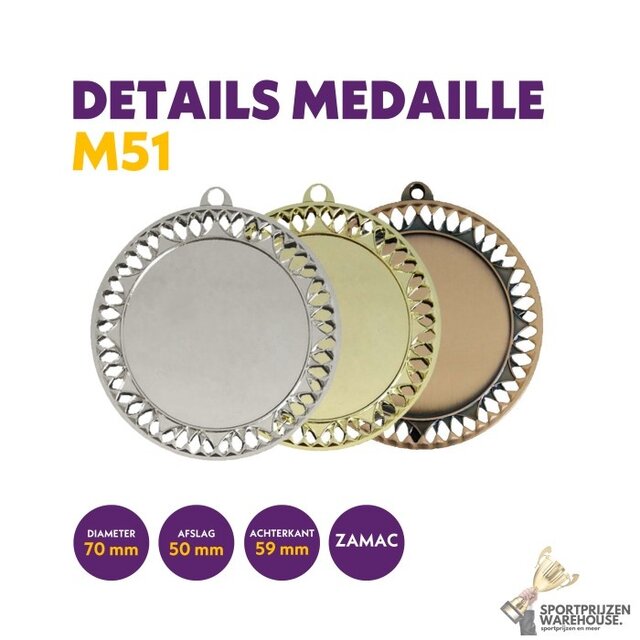 Spider medaille in 3 kleuren
