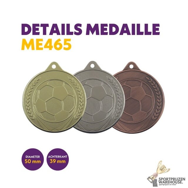 Voetbal bal medaille