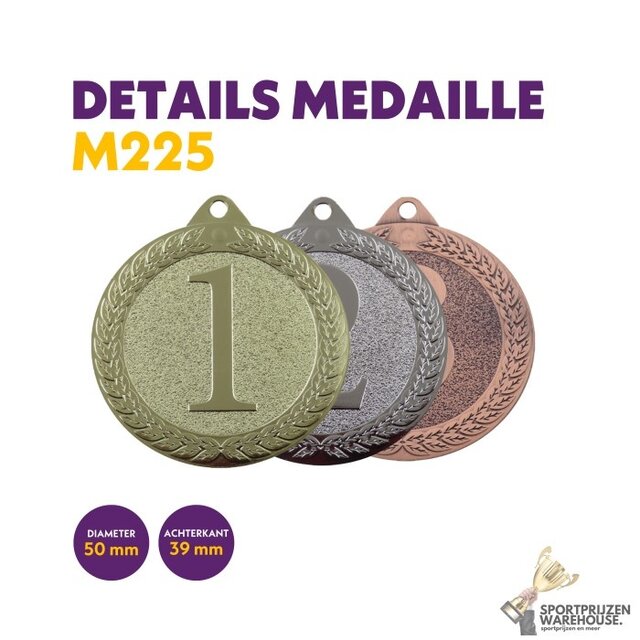 Nummer 1, 2 of 3 medaille
