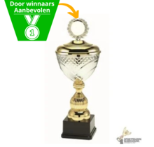 Bokaal met een gouden accent kleur