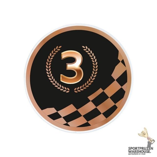 Racing - Nummer 1 - inleg Acryl - AC011