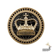 Boksriem - Inleg - Kampioenskroon zwart - BB004