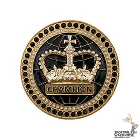 Boksriem - Inleg - Kampioenskroon zwart - BB004