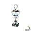 Zilveren trofee met blauw accent - 25 mm topstuk - MT.133