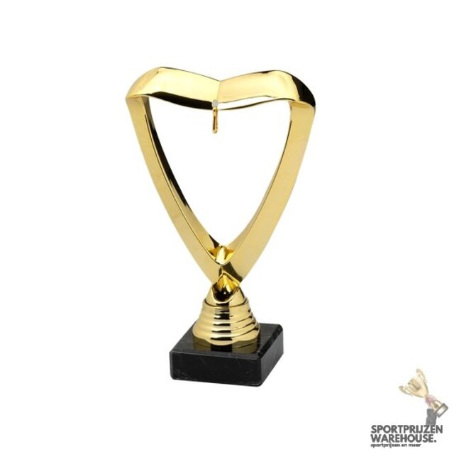 Unieke trofee met medaille hanger - G/Z/B - SET.358