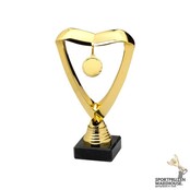 Unieke trofee met medaille hanger - G/Z/B - SET.358