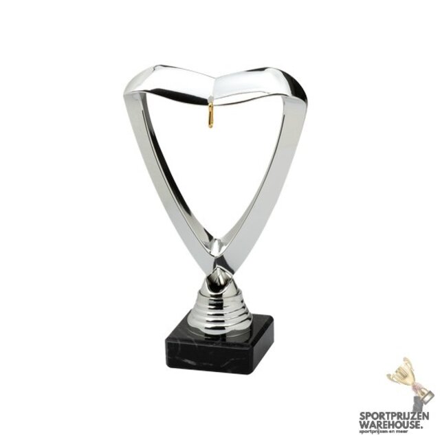 Unieke trofee met medaille hanger - G/Z/B - SET.358