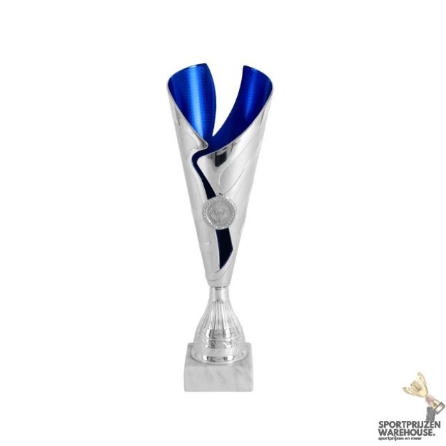 Kunststof award met blauw accent - AK5218