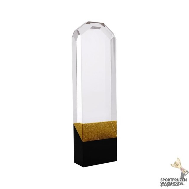 Trofee van glas in het goud, zilver of brons - Crystal Cling
