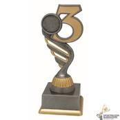 Nummer 3 Trofee - in het Goud of Antieklook