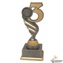 Nummer 3 Trofee - in het Goud of Antieklook