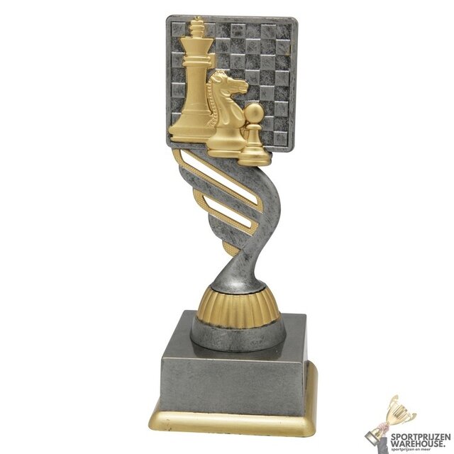 Schaak beker - in het Goud of Antieklook