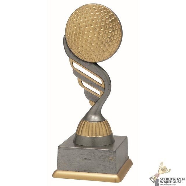 Golf trofee - In het Goud of Antieklook