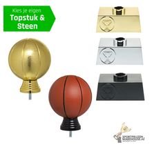 Basketbal trofee met opties