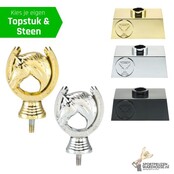 Paarden sport trofee met opties