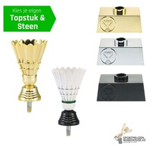 Badminton bekertje met gravering