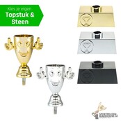 Goed gedaan beker met gratis gravering