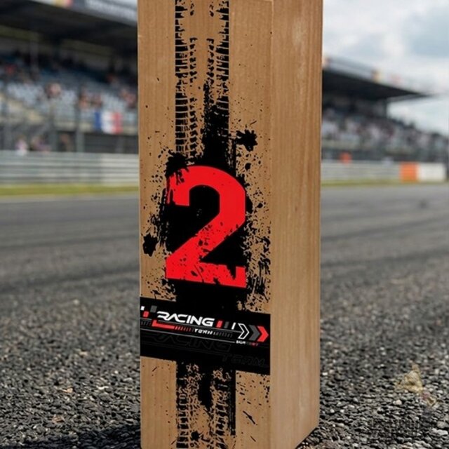 Houten trofee met graveeropties - H301