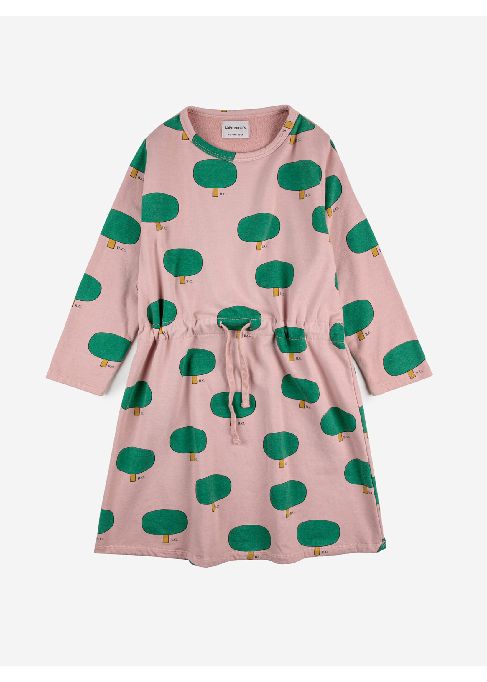 Bobo Choses Bobo Choses Dress Green Tree All Over