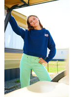 INDEE INDEE Sweater Pepita Marine Blue