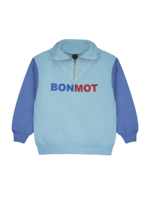 BonMot BonMot Sweater Zip River Blue